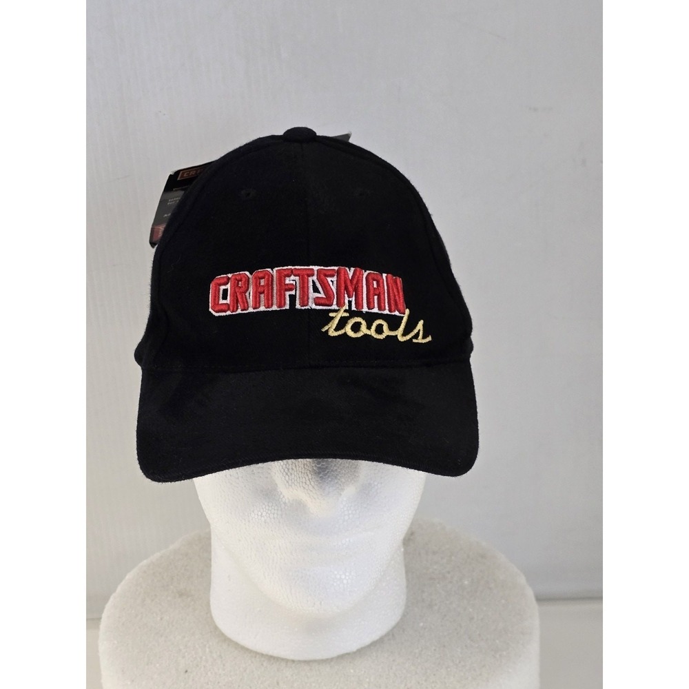 Craftsman Tools Adjustable Strapback Black Hat, Mechanics, Carpentry, Work NWT
